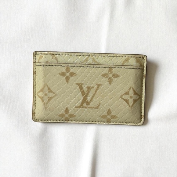 Louis Vuitton Handbags - RARE Louis Vuitton Python Snakeskin Cardholder